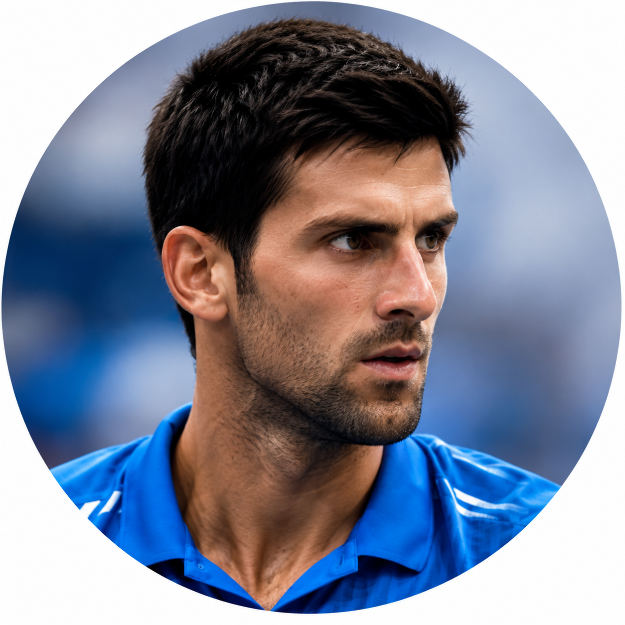Illustrative portrait of tennis Player A