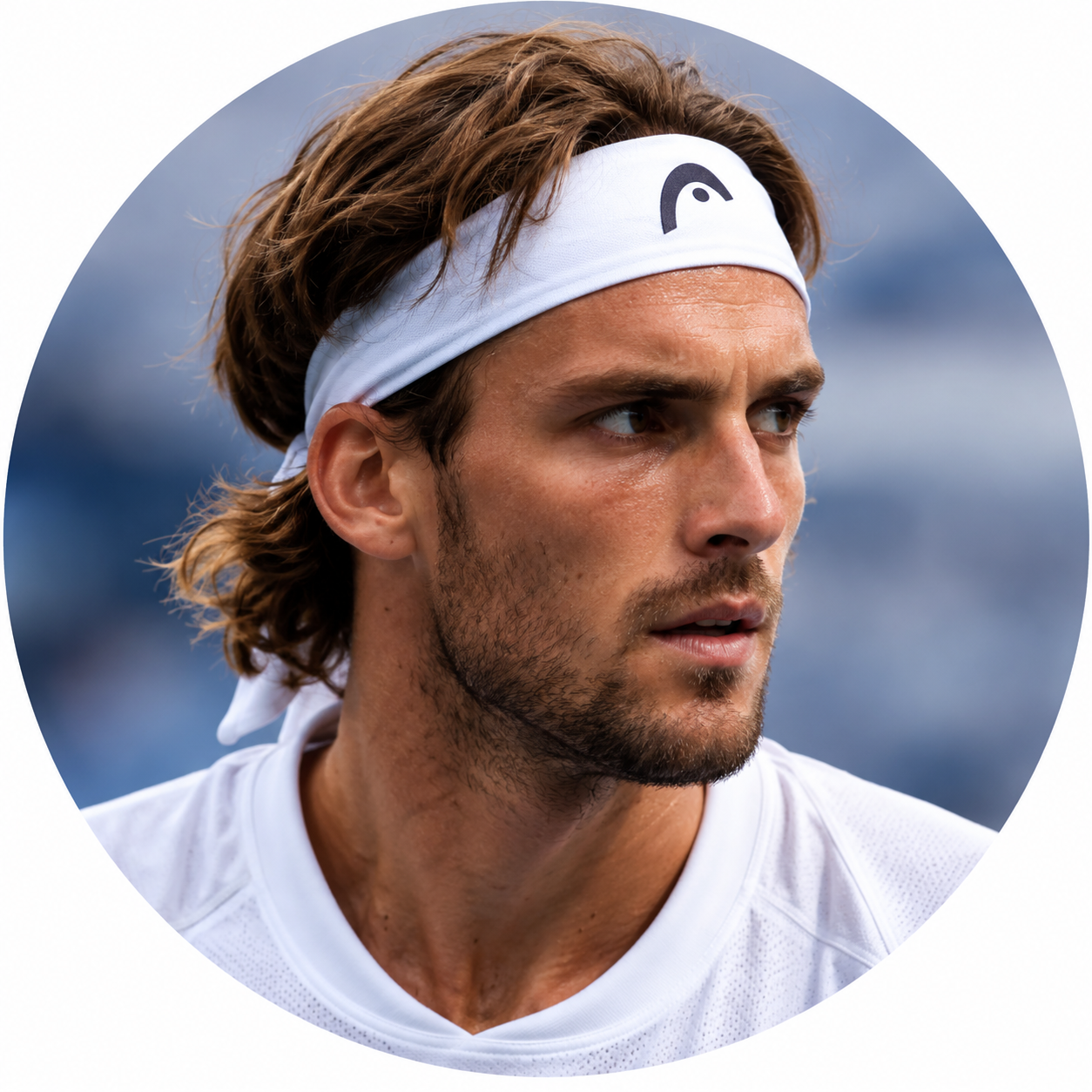 Illustrative portrait of tennis Player B